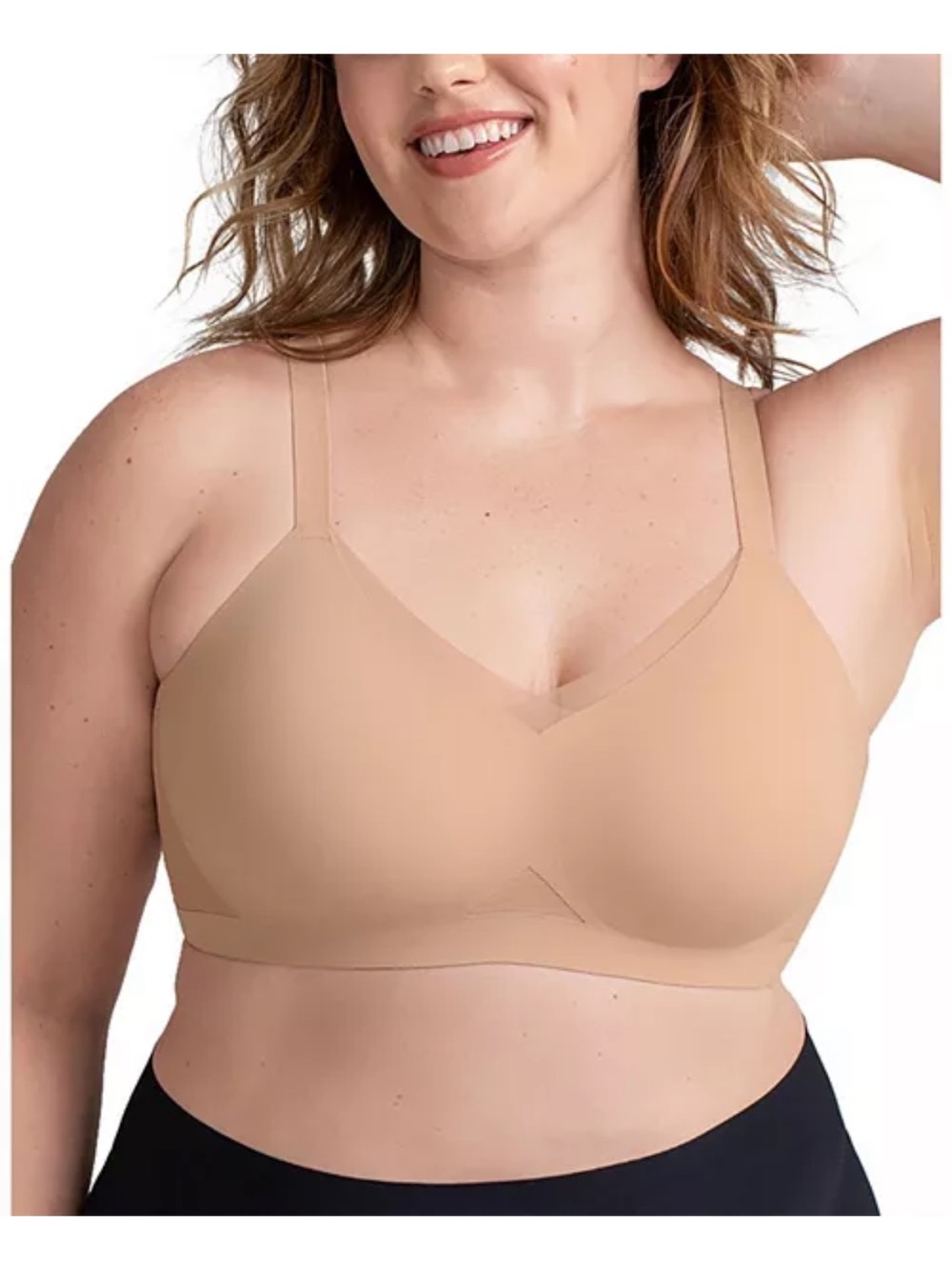 Honeylove LiftWear CrossOver Bra Size 3X Nude Sand